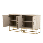 60 4-Door Sideboard Cabinet with Adjustable Shelves