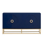 60 4-Door Sideboard Cabinet with Adjustable Shelves