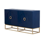 60 4-Door Sideboard Cabinet with Adjustable Shelves