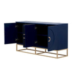 60 4-Door Sideboard Cabinet with Adjustable Shelves