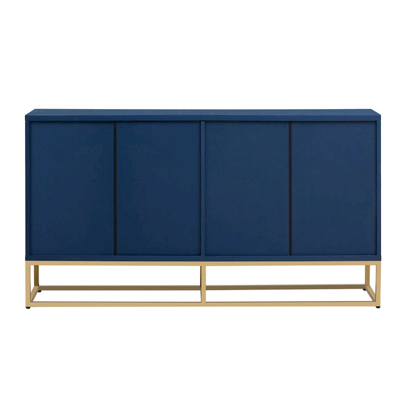60 4-Door Sideboard Cabinet with Adjustable Shelves