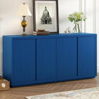 Four-Door Ash Veneer Sideboard Cabinet