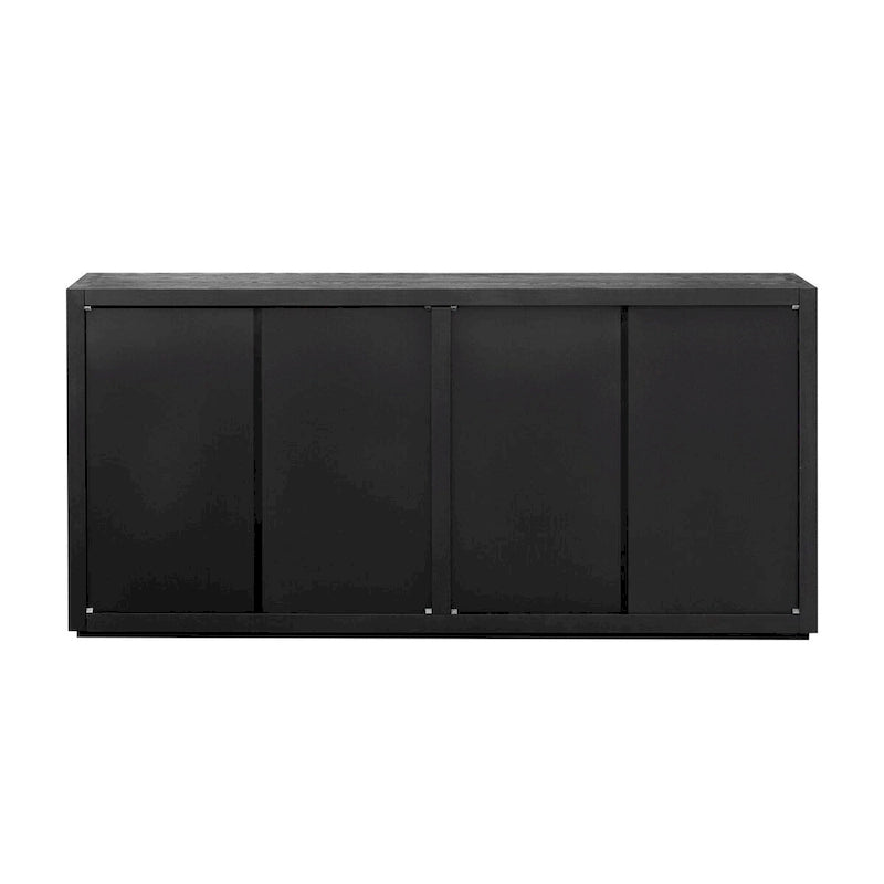 Four-Door Ash Veneer Sideboard Cabinet