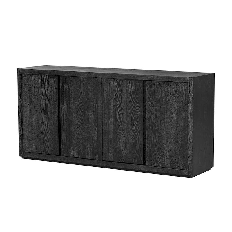 Four-Door Ash Veneer Sideboard Cabinet