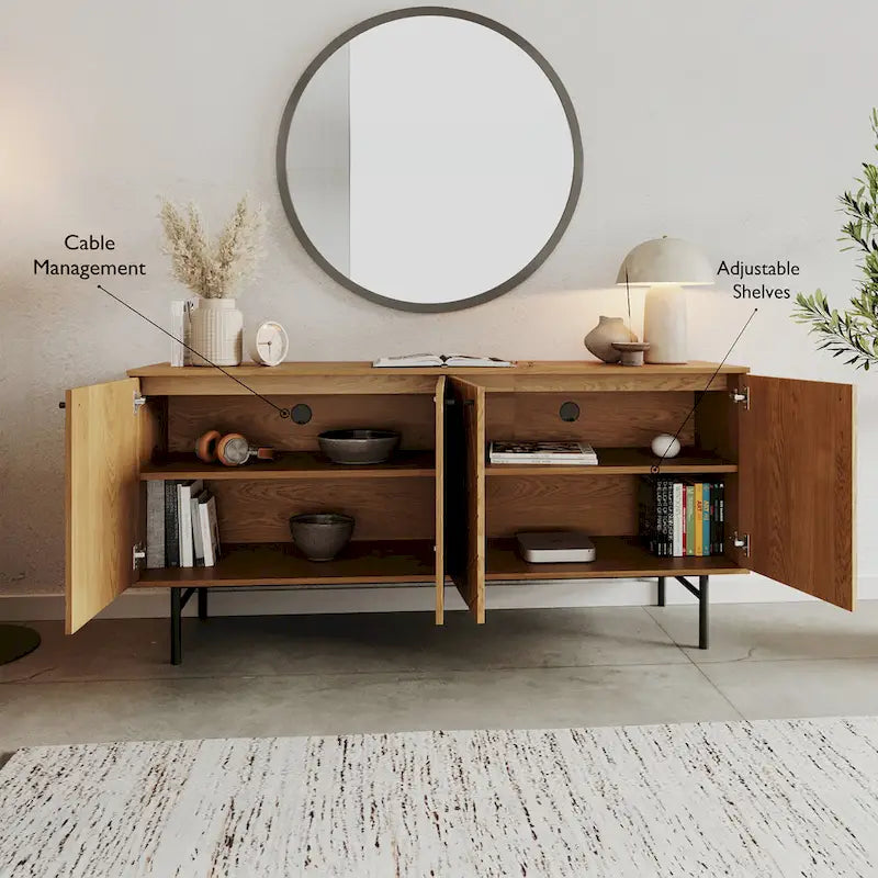 Studio London Amara 63 Wide Sideboard with Geometric Design