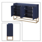 Minimalist Design Freestanding Wooden Sideboard with Metal Legs