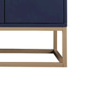 Minimalist Design Freestanding Wooden Sideboard with Metal Legs