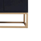 Minimalist Design Freestanding Wooden Sideboard with Metal Legs