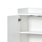 Minimalist Design Freestanding Wooden Sideboard with Metal Legs