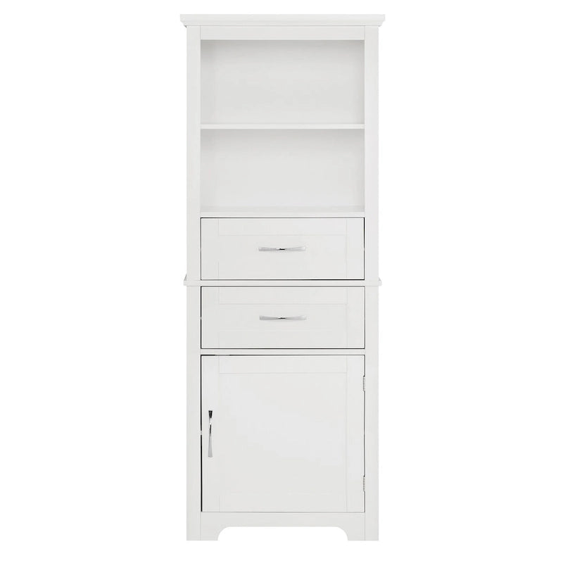 Display cabinets with open shelves