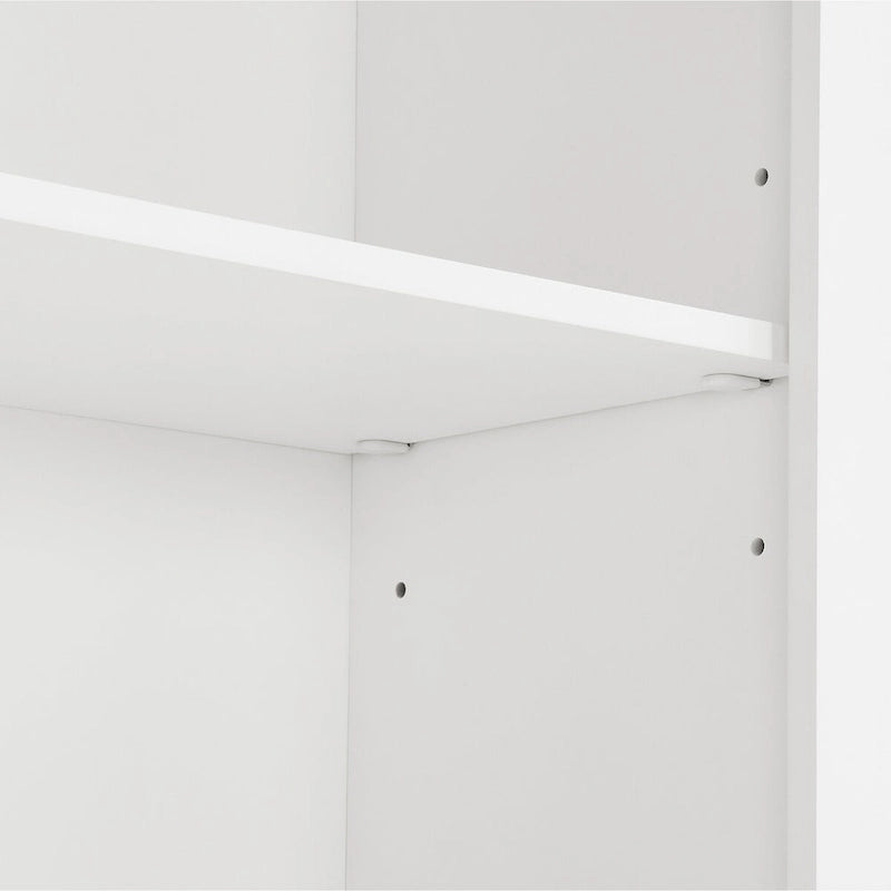 Display cabinets with open shelves