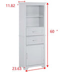 Display cabinets with open shelves