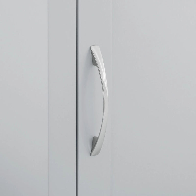 Display cabinets with open shelves