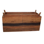 Wood Six Drawer Sideboard Buffet