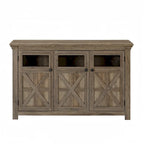 Wood Buffet Cabinet with 2 Doors and Metal Handle for Dining Room