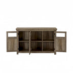 Wood Buffet Cabinet with 2 Doors and Metal Handle for Dining Room