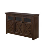 Wood Buffet Cabinet with 2 Doors and Metal Handle for Dining Room
