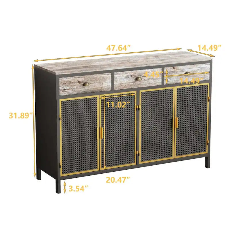 Modern Furniture Decor Sideboard with Drawers and Doors
