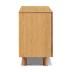 Poly & Bark Archi 70 Sideboard - Oak Wood with Cane Webbing Door Fronts