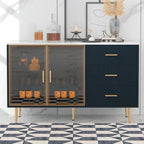 GEITIN Modern Sideboard Buffet Cabinet with Glass Doors