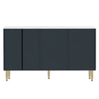 GEITIN Modern Sideboard Buffet Cabinet with Glass Doors