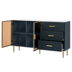 GEITIN Modern Sideboard Buffet Cabinet with Glass Doors