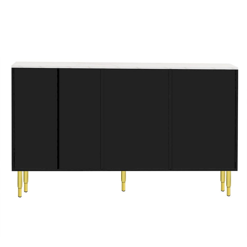 GEITIN Modern Sideboard Buffet Cabinet with Glass Doors