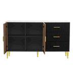 GEITIN Modern Sideboard Buffet Cabinet with Glass Doors