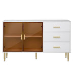 GEITIN Modern Sideboard Buffet Cabinet with Glass Doors