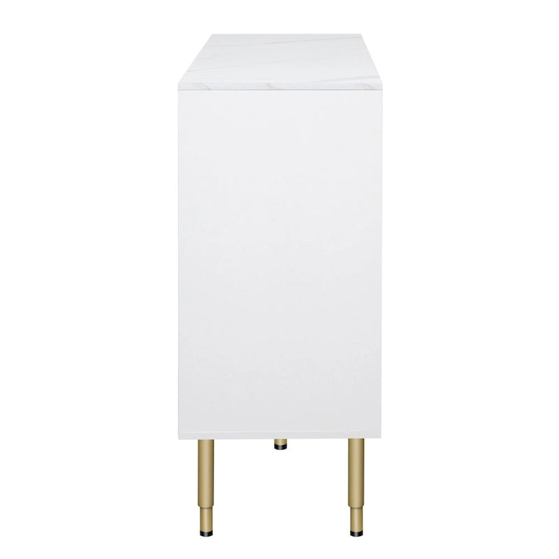 GEITIN Modern Sideboard Buffet Cabinet with Glass Doors