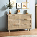 43.316-Drawers Rattan Storage Cabinet Rattan Drawer,for Bedroom,Living Room