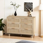 43.316-Drawers Rattan Storage Cabinet Rattan Drawer,for Bedroom,Living Room