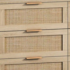 43.316-Drawers Rattan Storage Cabinet Rattan Drawer,for Bedroom,Living Room