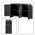 Vintage Chic Wooden Sideboard with Foot Pads