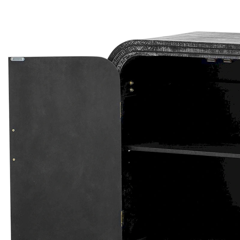 Vintage Chic Wooden Sideboard with Foot Pads