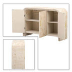 Vintage Chic Wooden Sideboard with Foot Pads