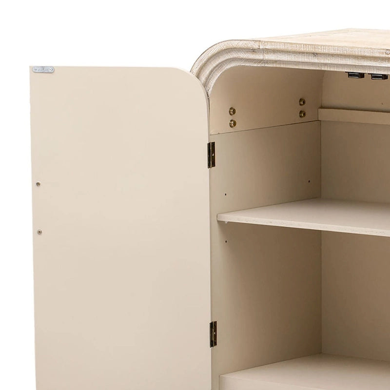 Vintage Chic Wooden Sideboard with Foot Pads