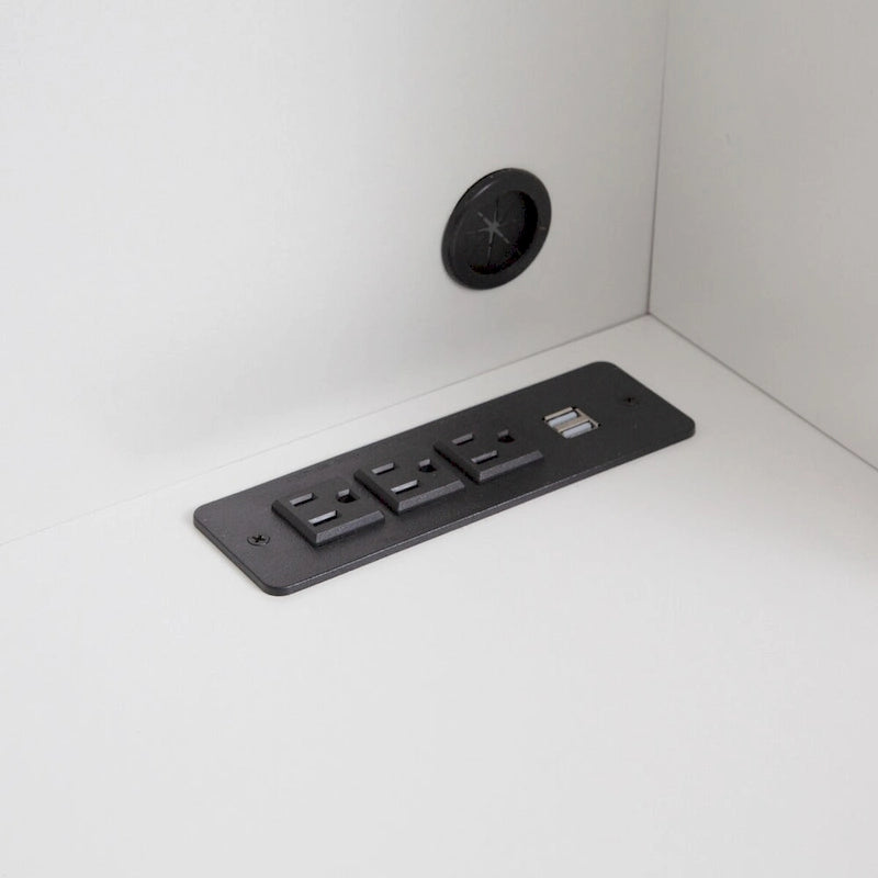 White Modern Buffet Cabinet with Storage, Fluted Sideboard Large Buffet with Adjustable Shelves, Accent Cabinet Console Table