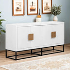 Light Luxury Designed Cabinet with Unique Support Legs and Adjustable Shelves, Suitable for Living Rooms, Corridors