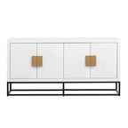 Light Luxury Designed Cabinet with Unique Support Legs and Adjustable Shelves, Suitable for Living Rooms, Corridors