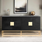 Light Luxury Designed Cabinet with Unique Support Legs and Adjustable Shelves, Suitable for Living Rooms, Corridors