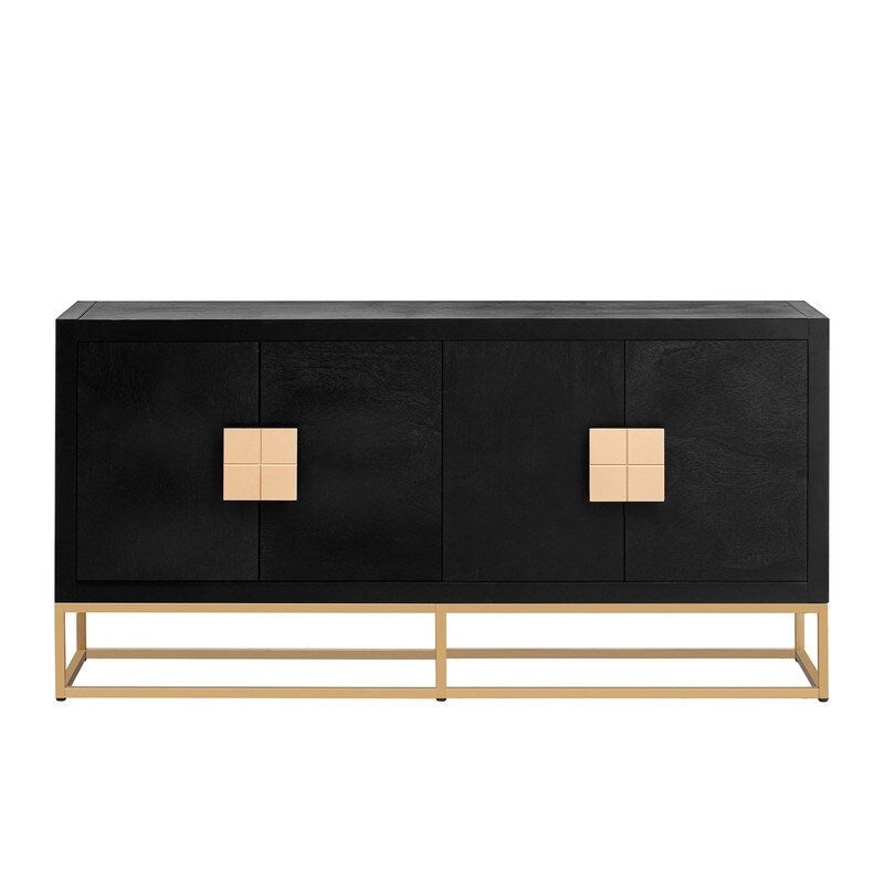 Light Luxury Designed Cabinet with Unique Support Legs and Adjustable Shelves, Suitable for Living Rooms, Corridors