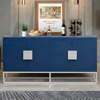 Light Luxury Designed Cabinet with Unique Support Legs and Adjustable Shelves, Suitable for Living Rooms, Corridors