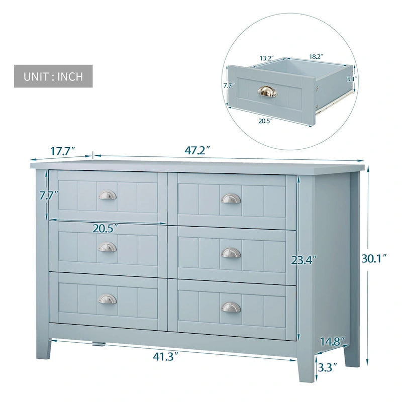 Drawer Dresser BAR CABINET side cabinet,buffet service counter, solid wood frame,plasticdoor panel,retro shell handle