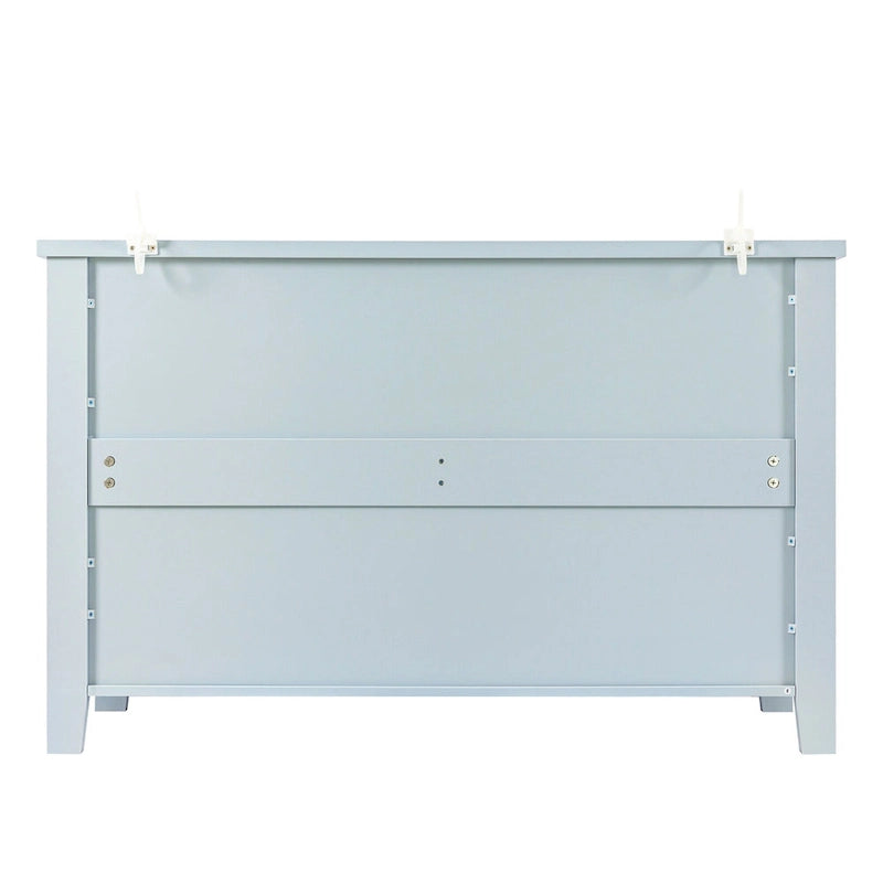 Drawer Dresser BAR CABINET side cabinet,buffet service counter, solid wood frame,plasticdoor panel,retro shell handle