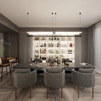 Sleek Tall Modular Display Cabinet with LED Lighting