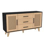 59 inch rattan storage cabinet