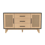 59 inch rattan storage cabinet