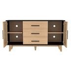59 inch rattan storage cabinet