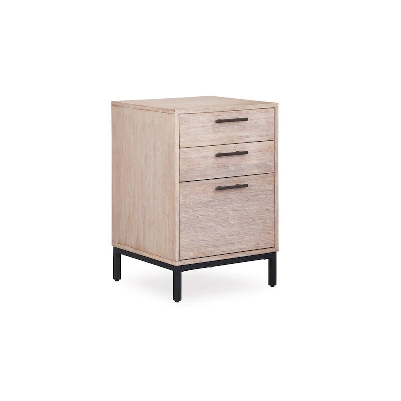 Rye Studio Cassia Home Office Filing Cabinet in Mountain White Wood Veneer